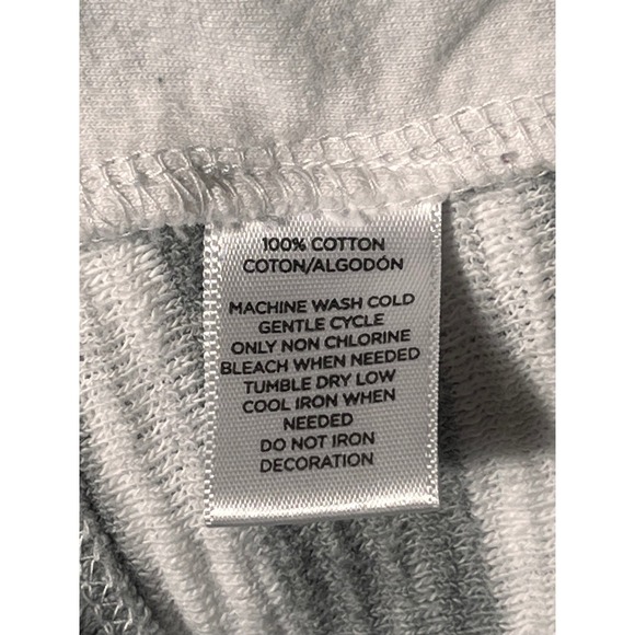 Ann Taylor Loft Gray White Striped Long Sleeve L Cotton Casual Boatneck Shirt - Picture 4 of 7